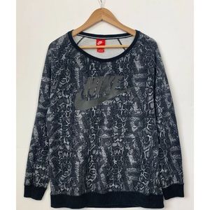snakeskin sweatshirt